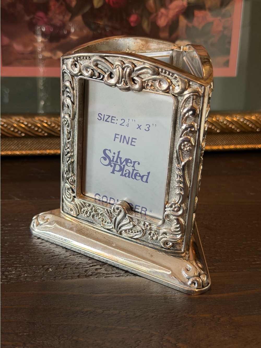 Fine Silver-Plated Ornate Picture Frame - Silver Home Accents Godinger Silver